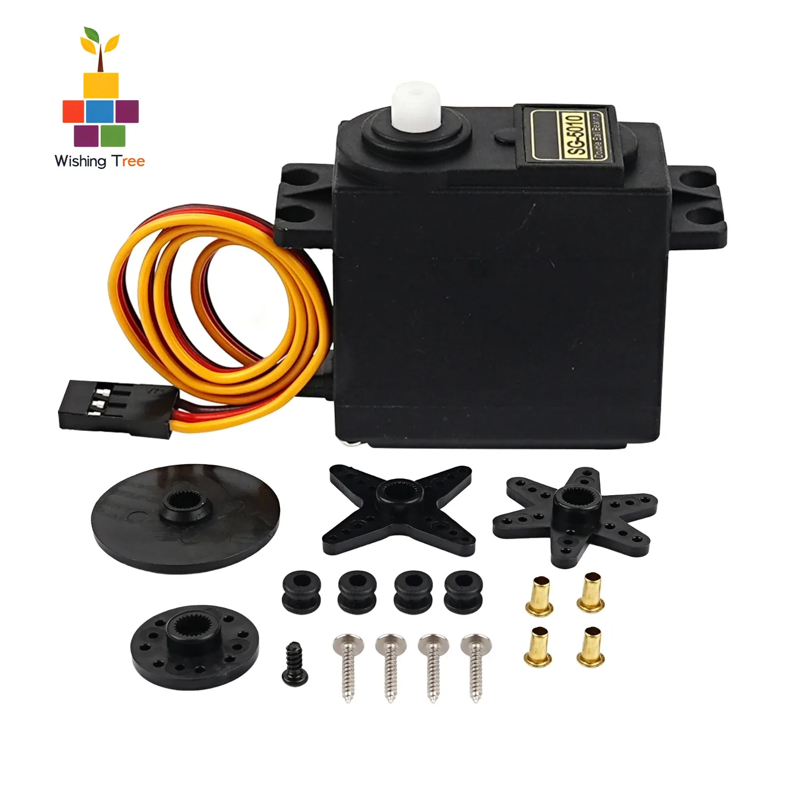 SG5010 Digital Servo Motor 6.5kg High Torque 180°-360° Rotation for RC Car Robot Helicopter Models
SG5010 Digital Servo Motor 6.5kg High Torque 180°-360° Rotation for RC Car Robot Helicopter Models