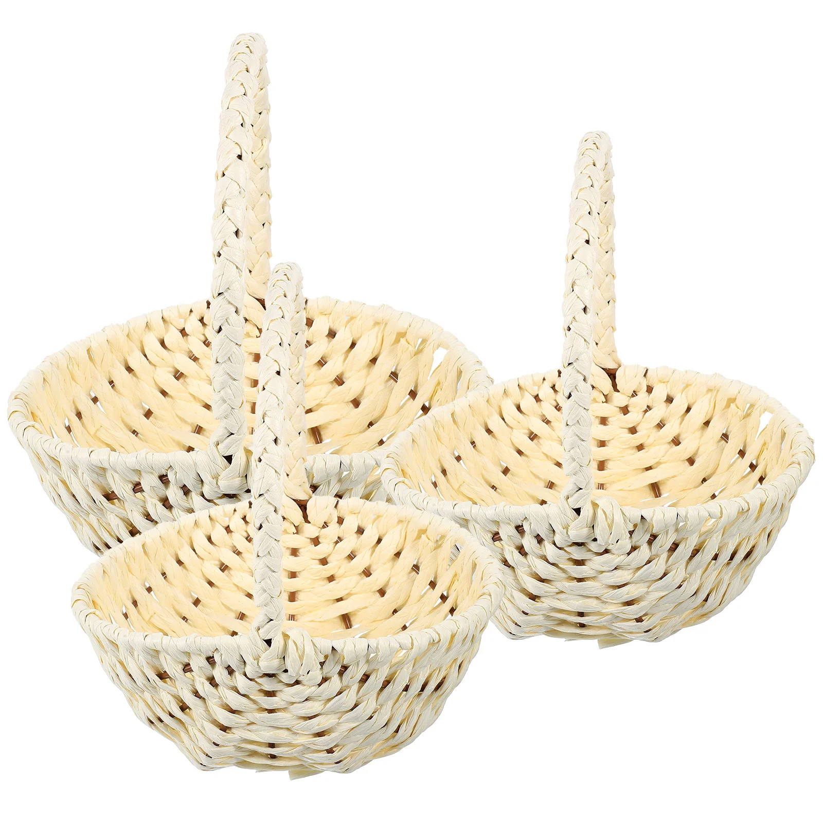 3Pcs Woven Basket with Handle Natural Food Storage Basket for Picnic Garden Wedding Decoration Fruit Container Creative Home
3Pcs Woven Basket with Handle Natural Food Storage Basket for Picnic Garden Wedding Decoration Fruit Container Creative Home
