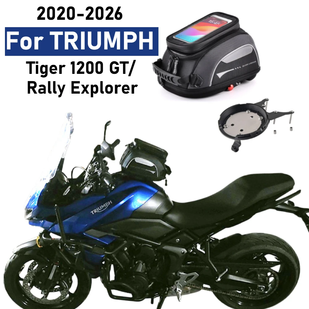Tank Bag For Tiger 1200 GT Rally Explorer 22-26 Motorcycle Waterproof Luggage Top Case Backpack Quick Lock Navigation Racing Bag