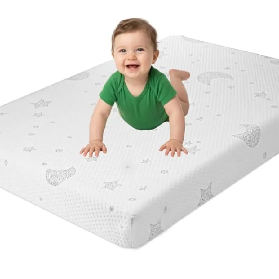 Pack and Play Mattress 38x26 Inch Dual-Sided Memory Foam Playard Mattress Pad 3 Inch Thick with Breathable Removable Cover Cert
Pack and Play Mattress 38x26 Inch Dual-Sided Memory Foam Playard Mattress Pad 3 Inch Thick with Breathable Removable Cover Cert