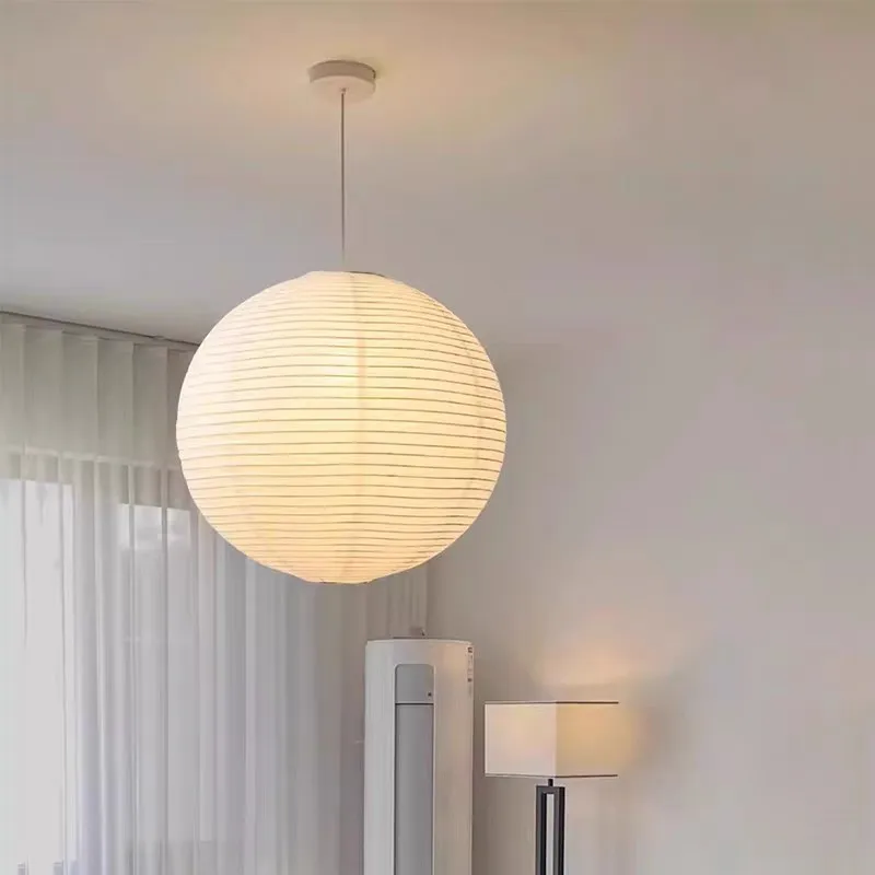 Japanese Style Paper Art Pendant Lights Noguchi Yong Nordic Minimalist Creative for Living Room Bedroom Study Round Ball Lamp
Japanese Style Paper Art Pendant Lights Noguchi Yong Nordic Minimalist Creative for Living Room Bedroom Study Round Ball Lamp