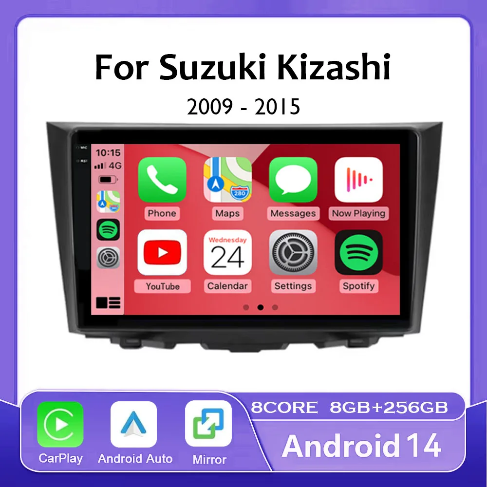 Android 14 Carplay Auto Car Radio For Suzuki Kizashi 2009 - 2015 GPS Navigation Multimedia Stereo Player Android Video WIFI BT
Android 14 Carplay Auto Car Radio For Suzuki Kizashi 2009 - 2015 GPS Navigation Multimedia Stereo Player Android Video WIFI BT