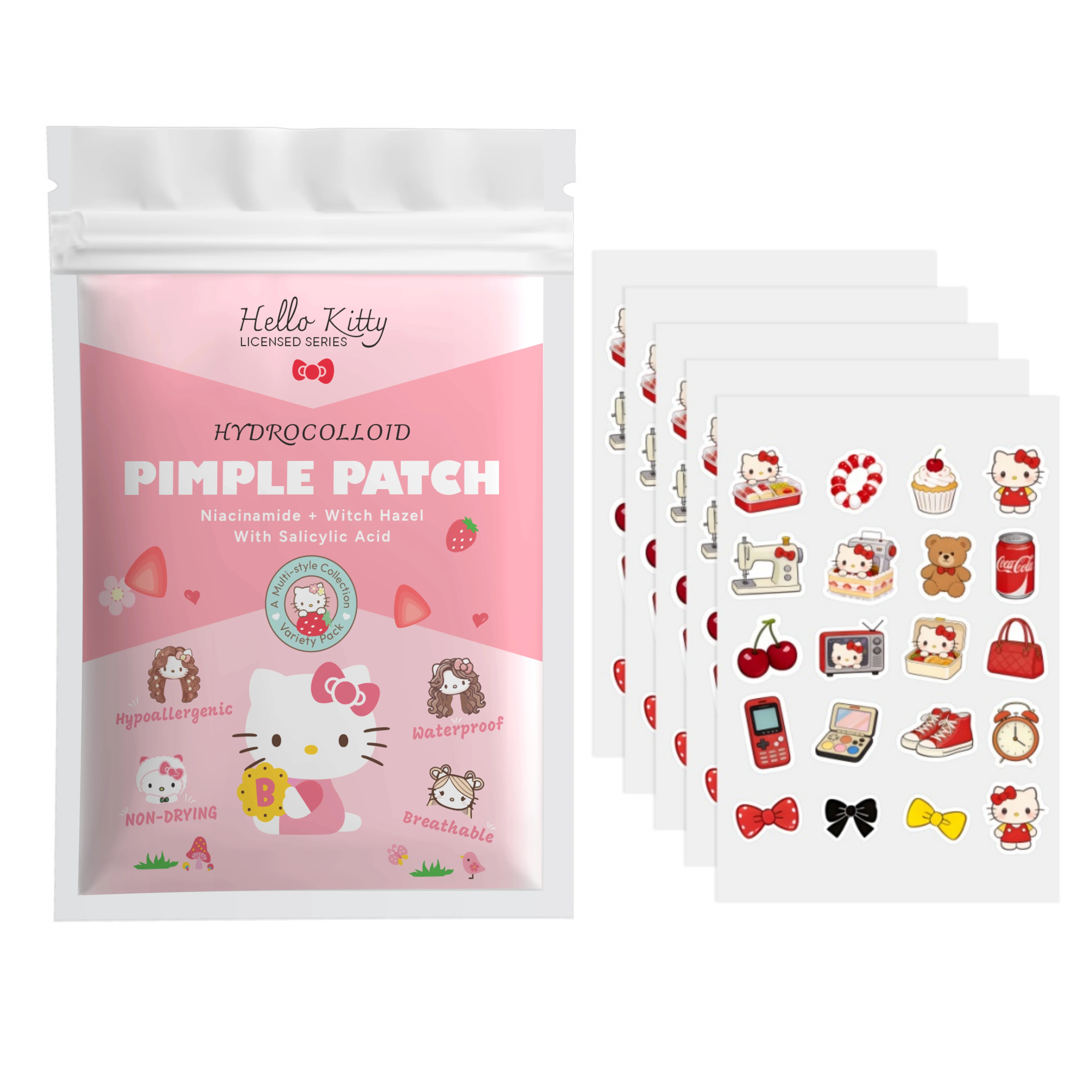 40/100PCS hello kitty Acne patches, facial acne patches, hydrogel acne removal patches, concealer
40/100PCS hello kitty Acne patches, facial acne patches, hydrogel acne removal patches, concealer