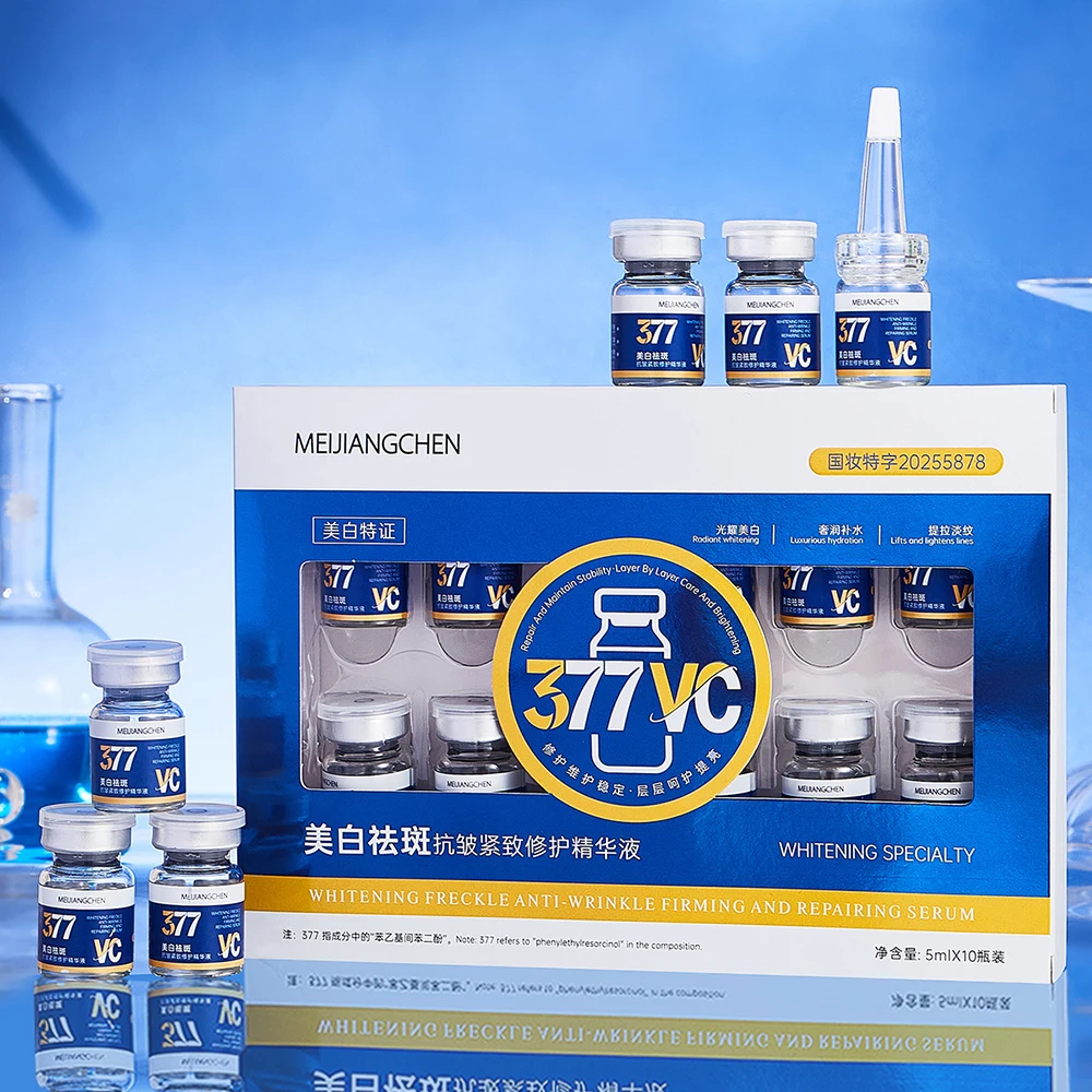 10Pcs 377 Vitamin C Removing Wrinkle Firming Repair Face Essence Moisturizing Skin Brightening Facial Serum Korean Skincare
10Pcs 377 Vitamin C Removing Wrinkle Firming Repair Face Essence Moisturizing Skin Brightening Facial Serum Korean Skincare