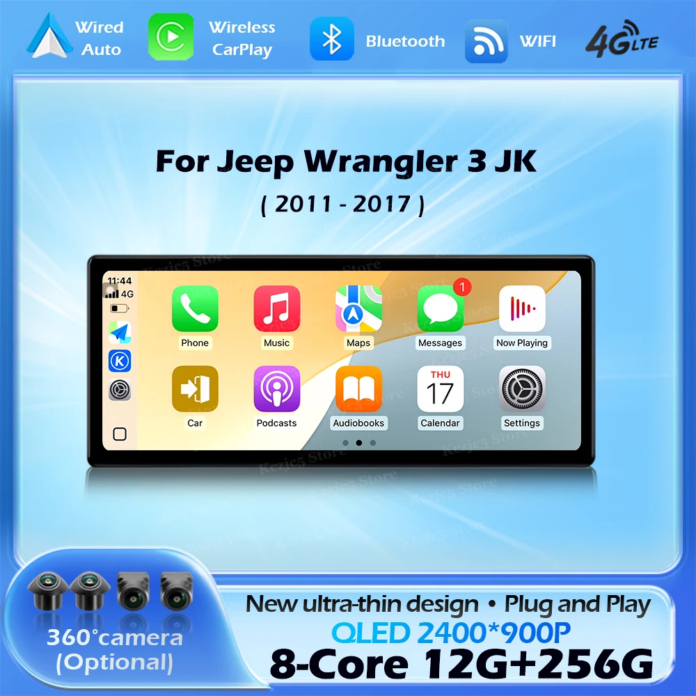 For Jeep Wrangler 3 JK 2011-2017 Android 15 Wireless CarPlay Car Radio Multimedia Player DSP Stereo WiFi GPS AUTO QLED Screen BT
For Jeep Wrangler 3 JK 2011-2017 Android 15 Wireless CarPlay Car Radio Multimedia Player DSP Stereo WiFi GPS AUTO QLED Screen BT