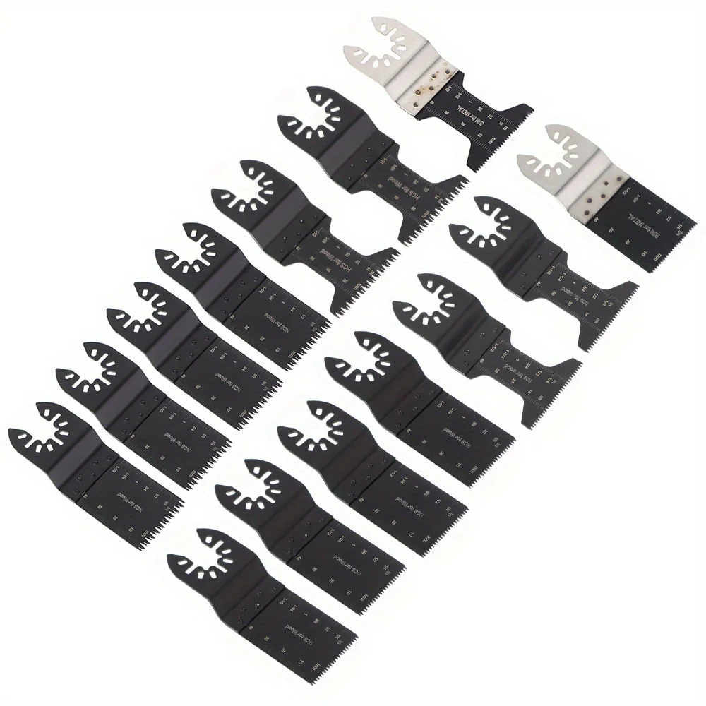 Oscillating Multi Tool Blades Saw Blade Fit For Wood Metal Cutter 14 Pieces
Oscillating Multi Tool Blades Saw Blade Fit For Wood Metal Cutter 14 Pieces