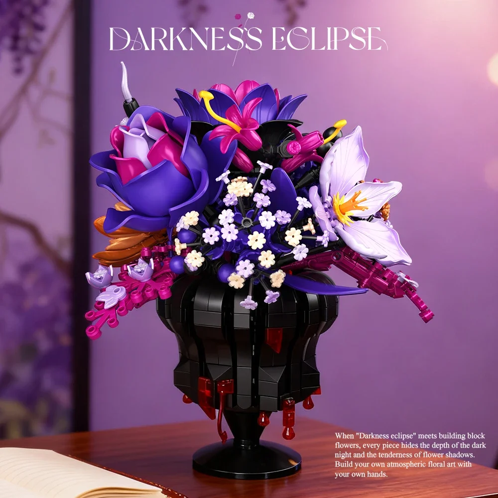 947PCS Gothic Bouquet Building Blocks Preserved Flower Vase Model Bricks Home Decorative Ornaments Kids DIY Toys Holiday Gifts
947PCS Gothic Bouquet Building Blocks Preserved Flower Vase Model Bricks Home Decorative Ornaments Kids DIY Toys Holiday Gifts