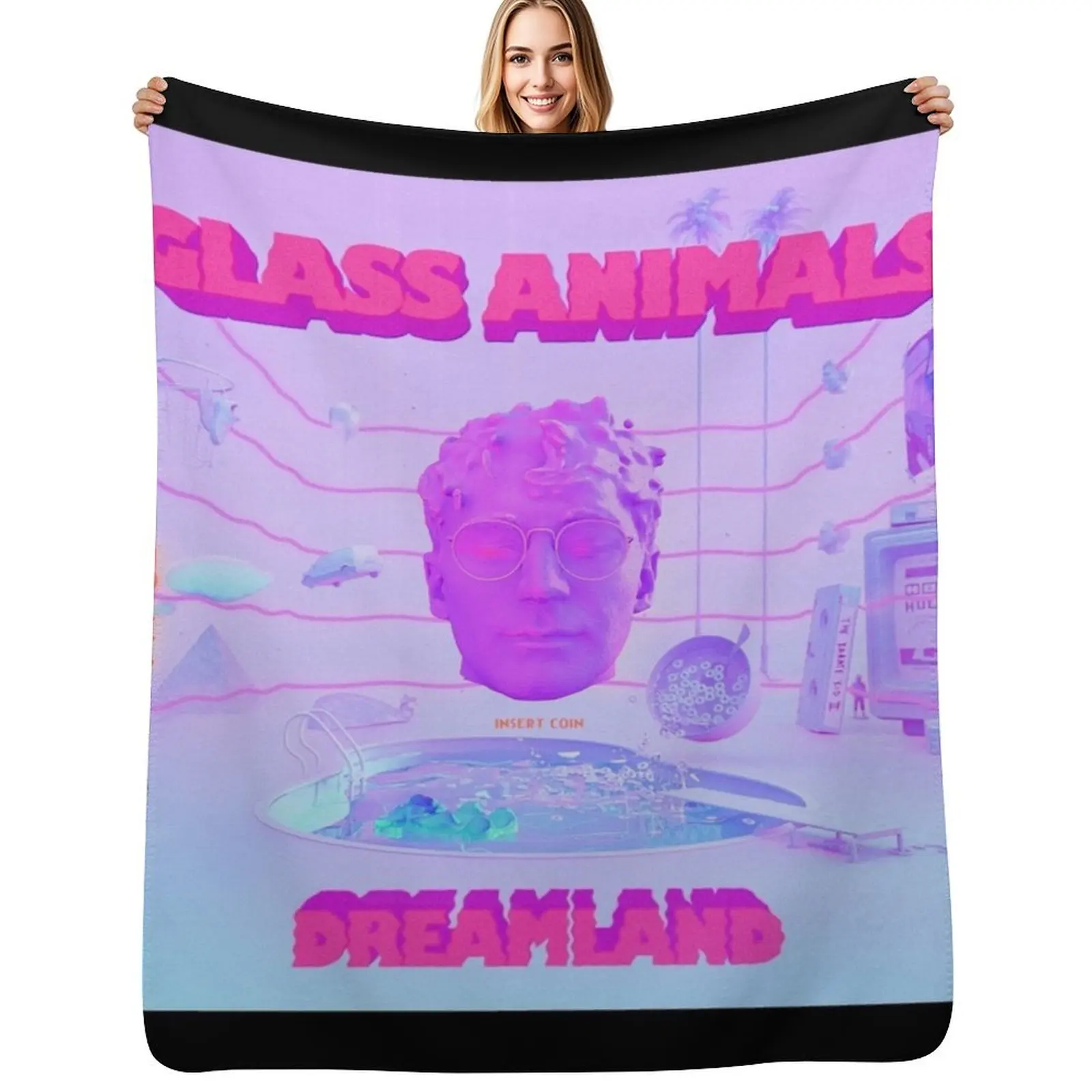 Glass Animals dreamland Throw Blanket Foldable Soft Warm Blanket for Outdoor Use
Glass Animals dreamland Throw Blanket Foldable Soft Warm Blanket for Outdoor Use