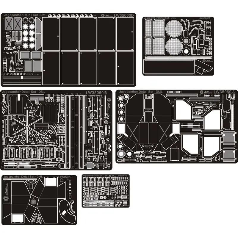 AM-WORKS LW35060 1/35 German Jagdpanther Detail Set (For DRAGON) - Upgrade Detail Set
AM-WORKS LW35060 1/35 German Jagdpanther Detail Set (For DRAGON) - Upgrade Detail Set