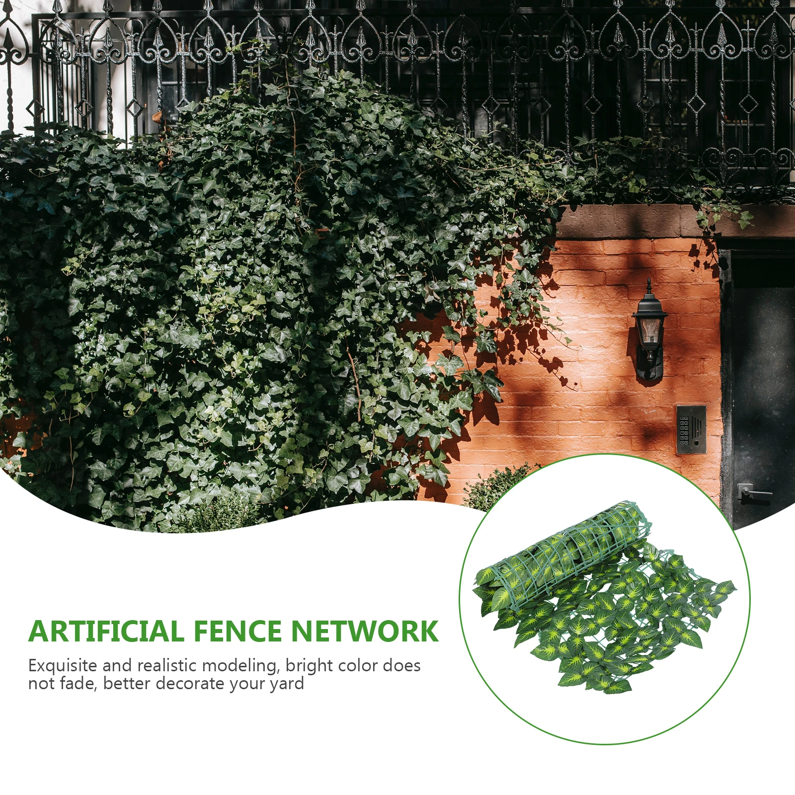 Artificial Plant Fence Simulation Leaf Net Decor Outdoor Green Leaves Wall naments Plastic Decorative Lattice
Artificial Plant Fence Simulation Leaf Net Decor Outdoor Green Leaves Wall naments Plastic Decorative Lattice
