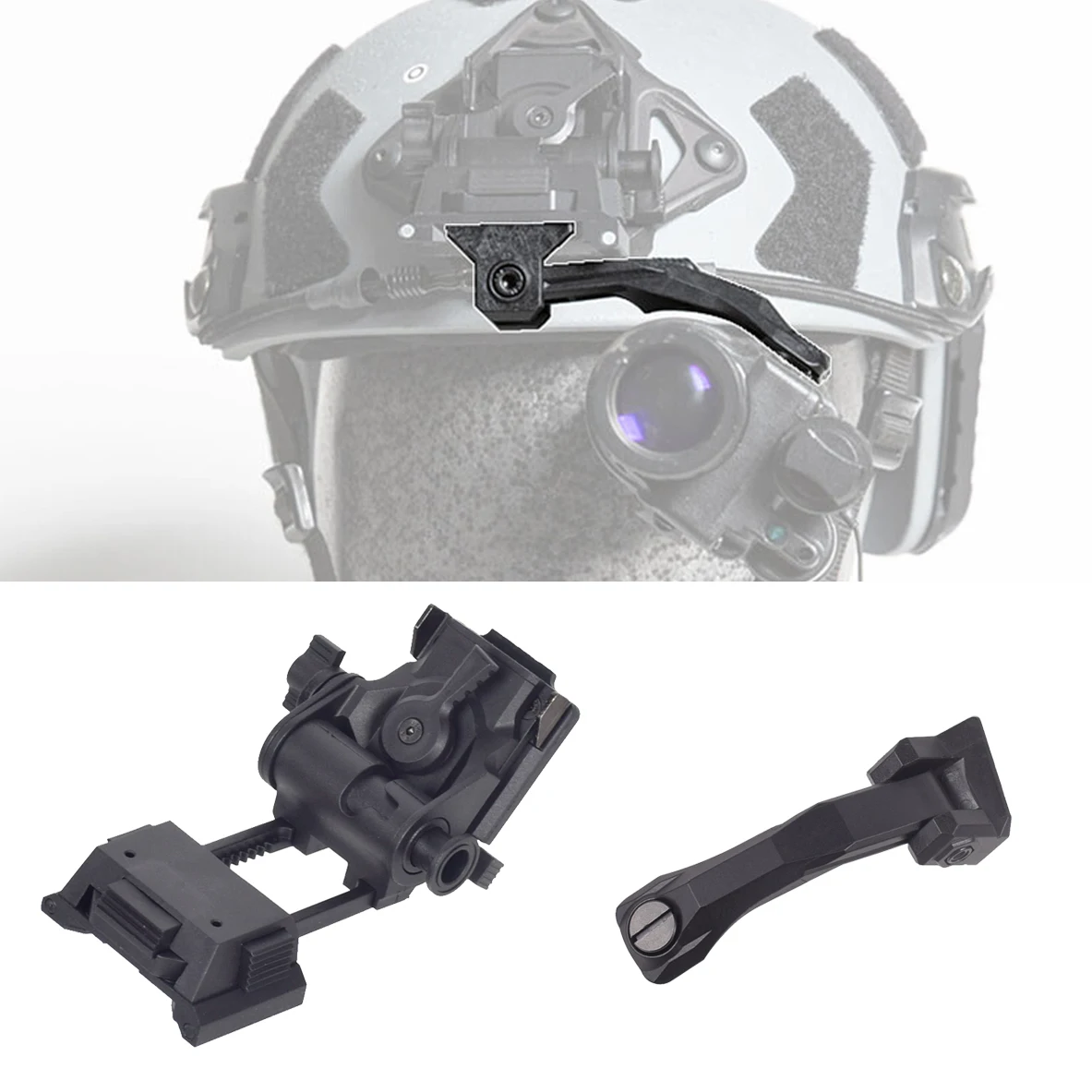 PVS-14 NVG Helmet Mount Double J Arm Mount Bracket L4G24 Bridge for Dummy AN/PVS14 Single or Dual Night Vision Fast Helmet
PVS-14 NVG Helmet Mount Double J Arm Mount Bracket L4G24 Bridge for Dummy AN/PVS14 Single or Dual Night Vision Fast Helmet