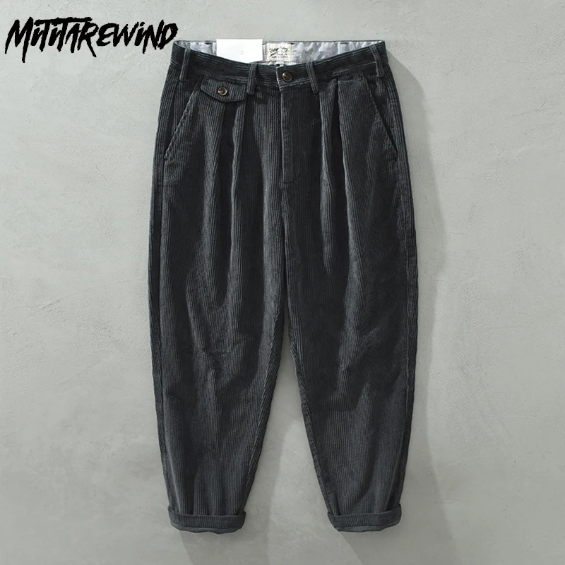 Winter Pants for Men Pure Cotton Daily Causal Pant Japanese Retro Corduroy Thicken Mid Waist Straight Ankle-length Mens Trousers
Winter Pants for Men Pure Cotton Daily Causal Pant Japanese Retro Corduroy Thicken Mid Waist Straight Ankle-length Mens Trousers