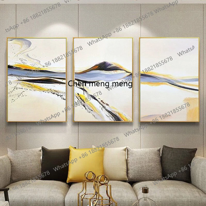 Hand painted abstract Nordic oil painting living room triple dining room entrance corridor modern simple decorative painting
Hand painted abstract Nordic oil painting living room triple dining room entrance corridor modern simple decorative painting