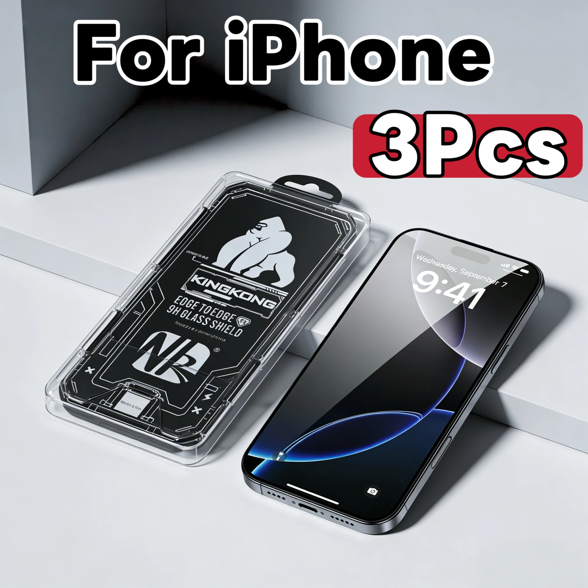 HD Tempered Glass Screen Protector for iPhone 17/16/15/14 All Series, 9H Hardness, Bubble-Free, 3 Pack
HD Tempered Glass Screen Protector for iPhone 17/16/15/14 All Series, 9H Hardness, Bubble-Free, 3 Pack