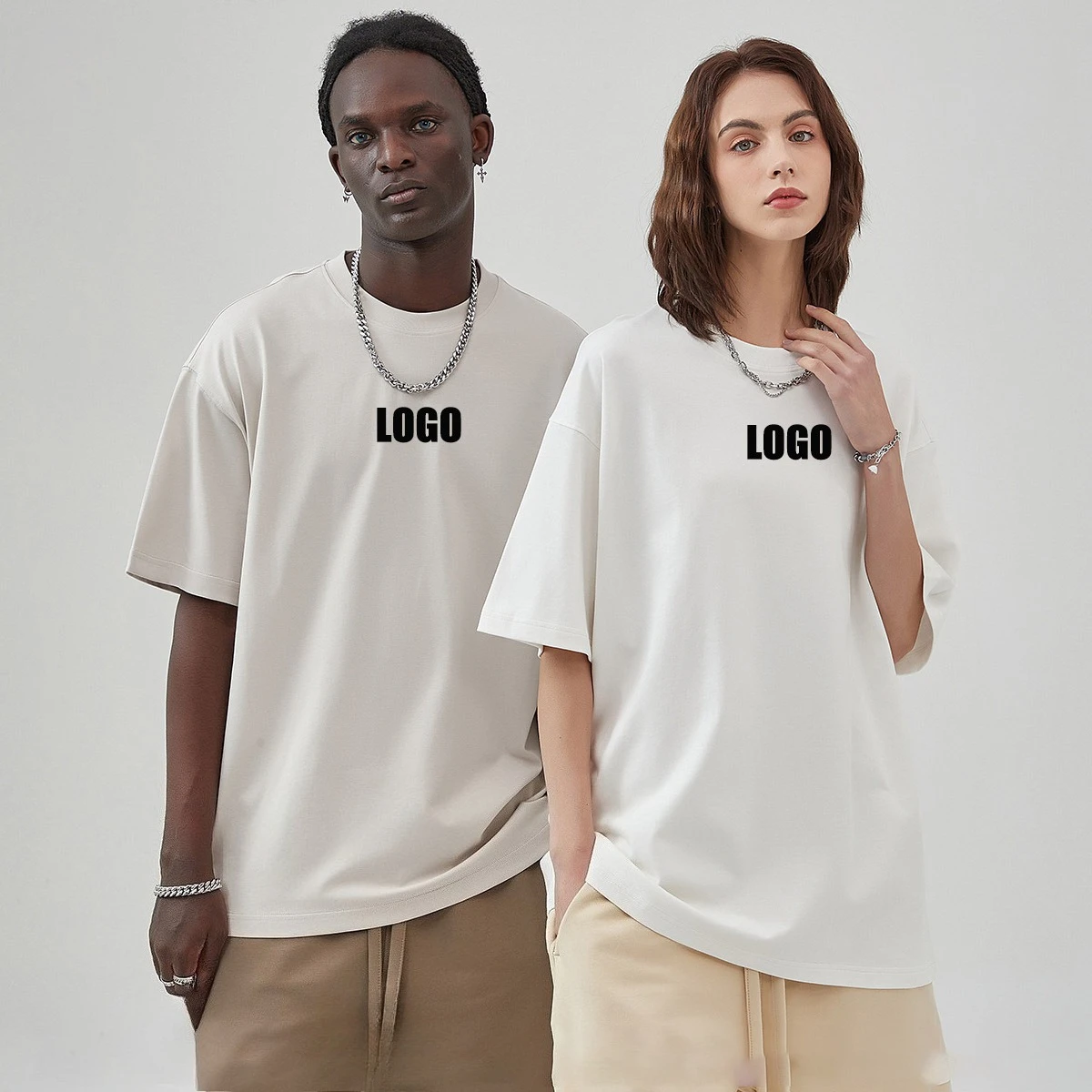 Customized LOGO Men's Summer 275G Loose 100% Cotton Short Sleeve T-Shirt Men's and Women's Daily Sports Couple Top
Customized LOGO Men's Summer 275G Loose 100% Cotton Short Sleeve T-Shirt Men's and Women's Daily Sports Couple Top