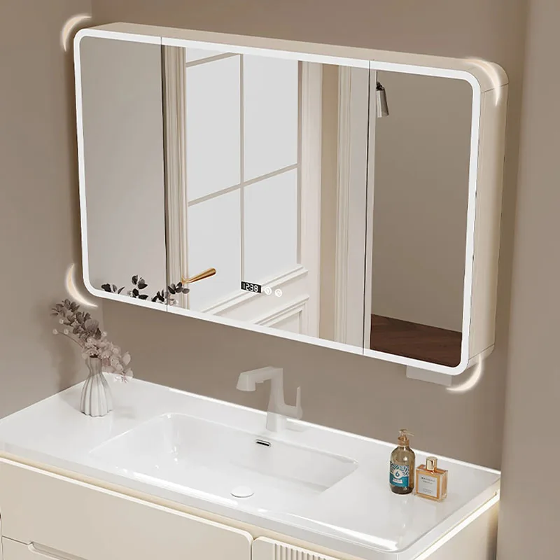 Shelves Organizer Bathroom Cabinet Mirror Storage Decorations Skincare Cupboard Modern Luxury Archivadores Trendy Furniture
Shelves Organizer Bathroom Cabinet Mirror Storage Decorations Skincare Cupboard Modern Luxury Archivadores Trendy Furniture