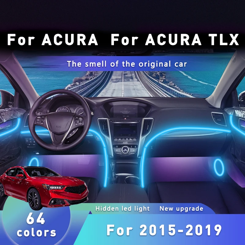 For The ACURA TLX For 2015-2019 DIY Smart 64 RGB Colour Car Ambient Self-Adhesive LED Strips Cyberpunk Simple Installation Light
For The ACURA TLX For 2015-2019 DIY Smart 64 RGB Colour Car Ambient Self-Adhesive LED Strips Cyberpunk Simple Installation Light