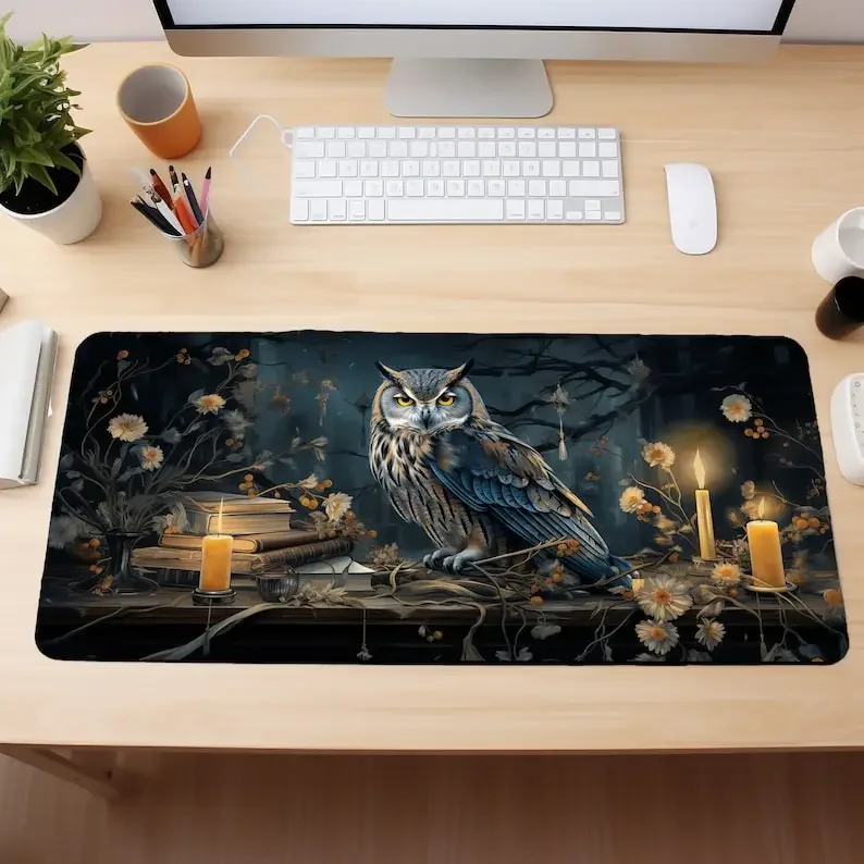 Cute Owl Desk Pads The Wisdom of Owls Desk Mat Gaming Mouse Pad 50x100 Gamer Mousepad XXL Game Office Table Decor Large Playmat
Cute Owl Desk Pads The Wisdom of Owls Desk Mat Gaming Mouse Pad 50x100 Gamer Mousepad XXL Game Office Table Decor Large Playmat
