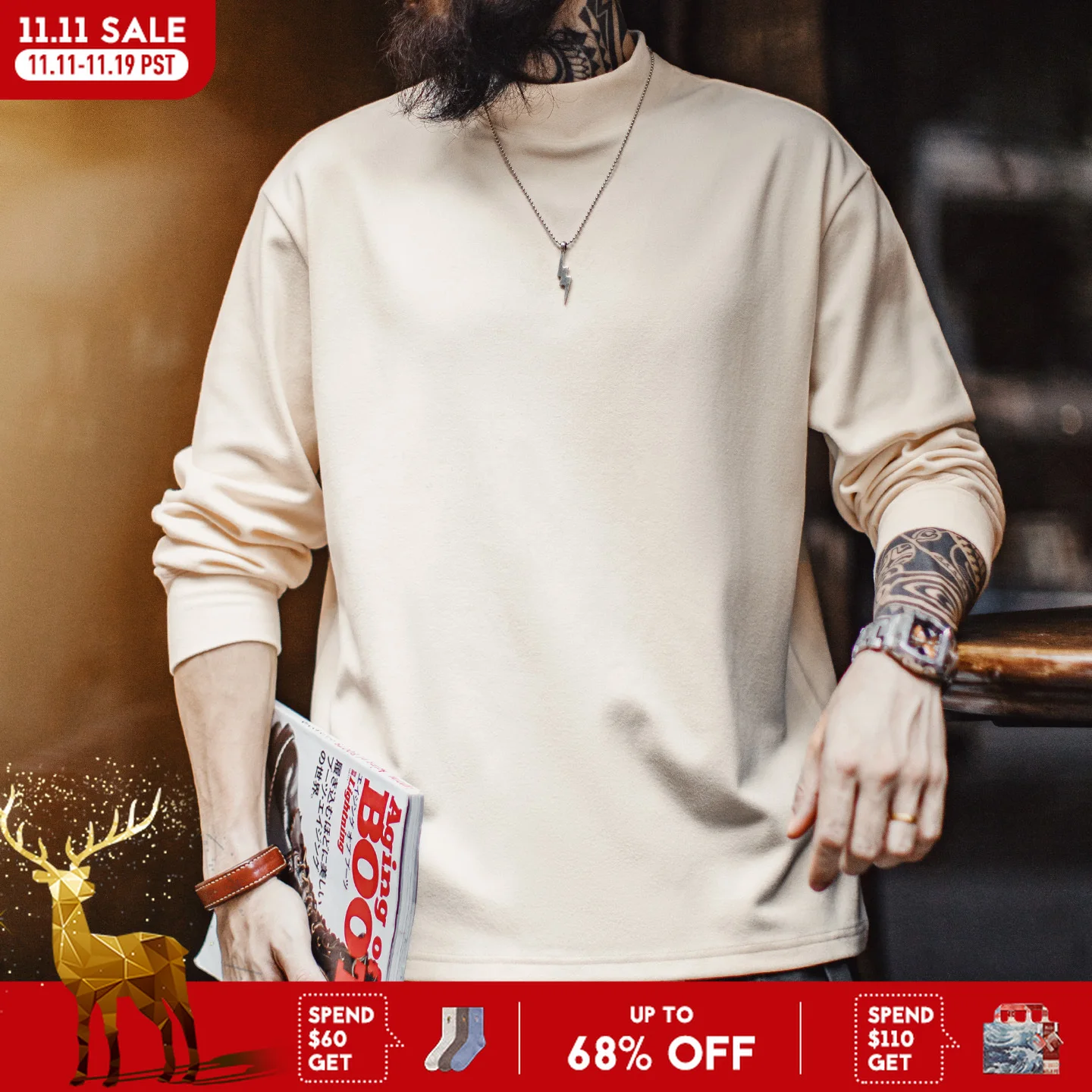 Мужская теплая футболка Maden с высоким воротом и длинными рукавами, антибактериальное термобелье, утепленные флисовые антистатические топы на зиму
Мужская теплая футболка Maden с высоким воротом и длинными рукавами, антибактериальное термобелье, утепленные флисовые антистатические топы на зиму