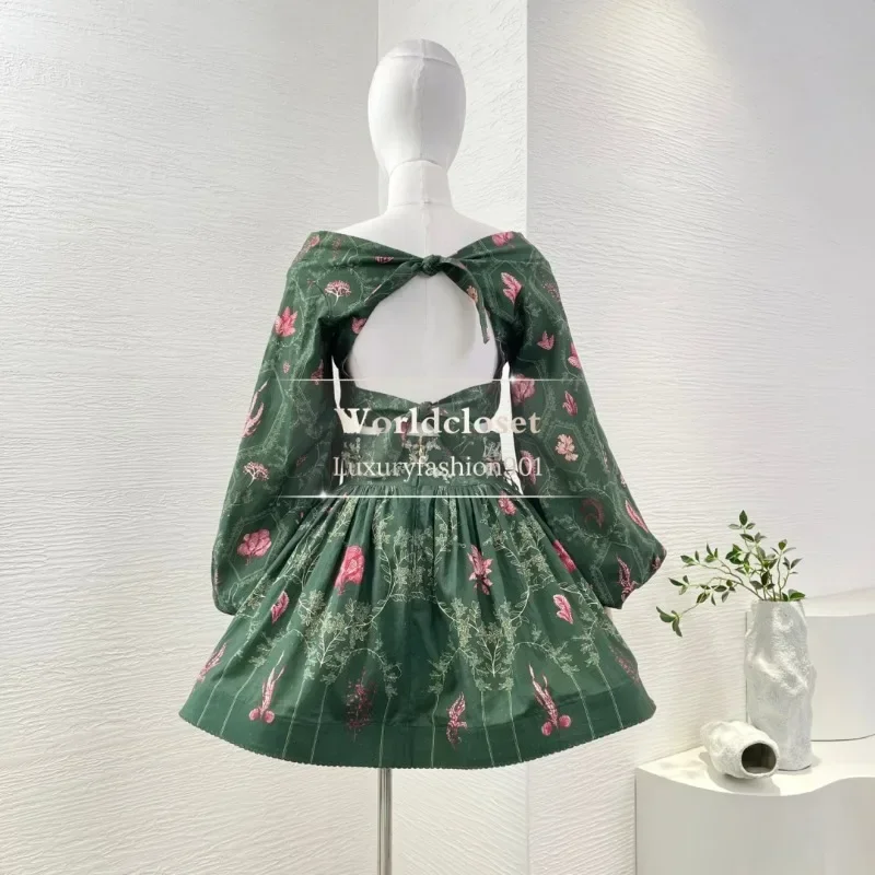 Green Botanic Print Embroidery Beading Mini Skirt Off The Shoulder Blouses Tops Sets Quality Highest Linen 2025
Green Botanic Print Embroidery Beading Mini Skirt Off The Shoulder Blouses Tops Sets Quality Highest Linen 2025