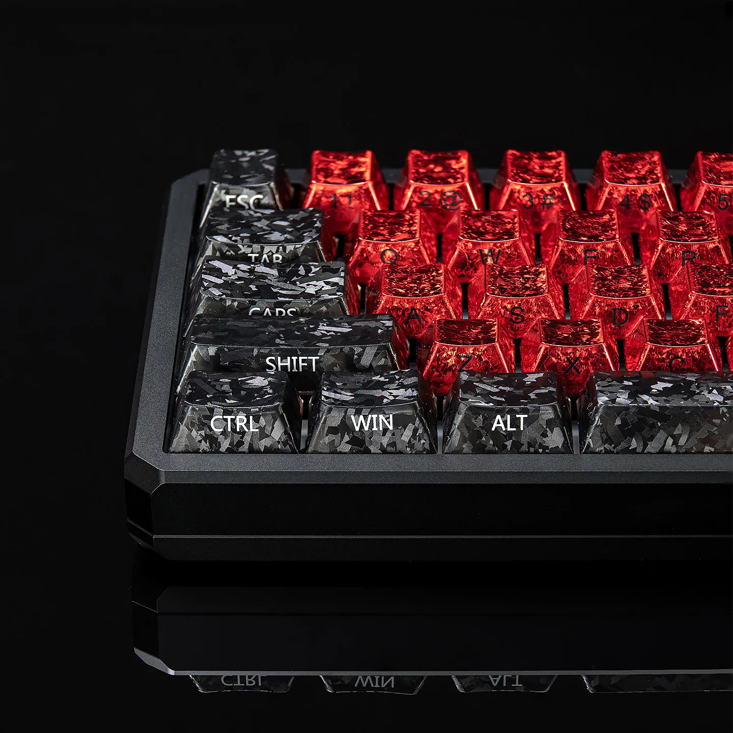 Mint Frost Crack Carbon Fiber Mechanical Keyboard Keycaps PBT Sublimation Original Height 61/75/87
Mint Frost Crack Carbon Fiber Mechanical Keyboard Keycaps PBT Sublimation Original Height 61/75/87