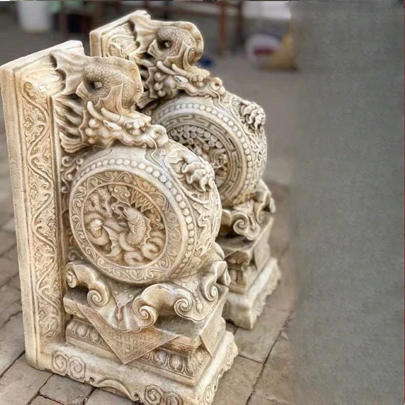 Stone door pier holding drum stone drum pair of household door decoration
Stone door pier holding drum stone drum pair of household door decoration