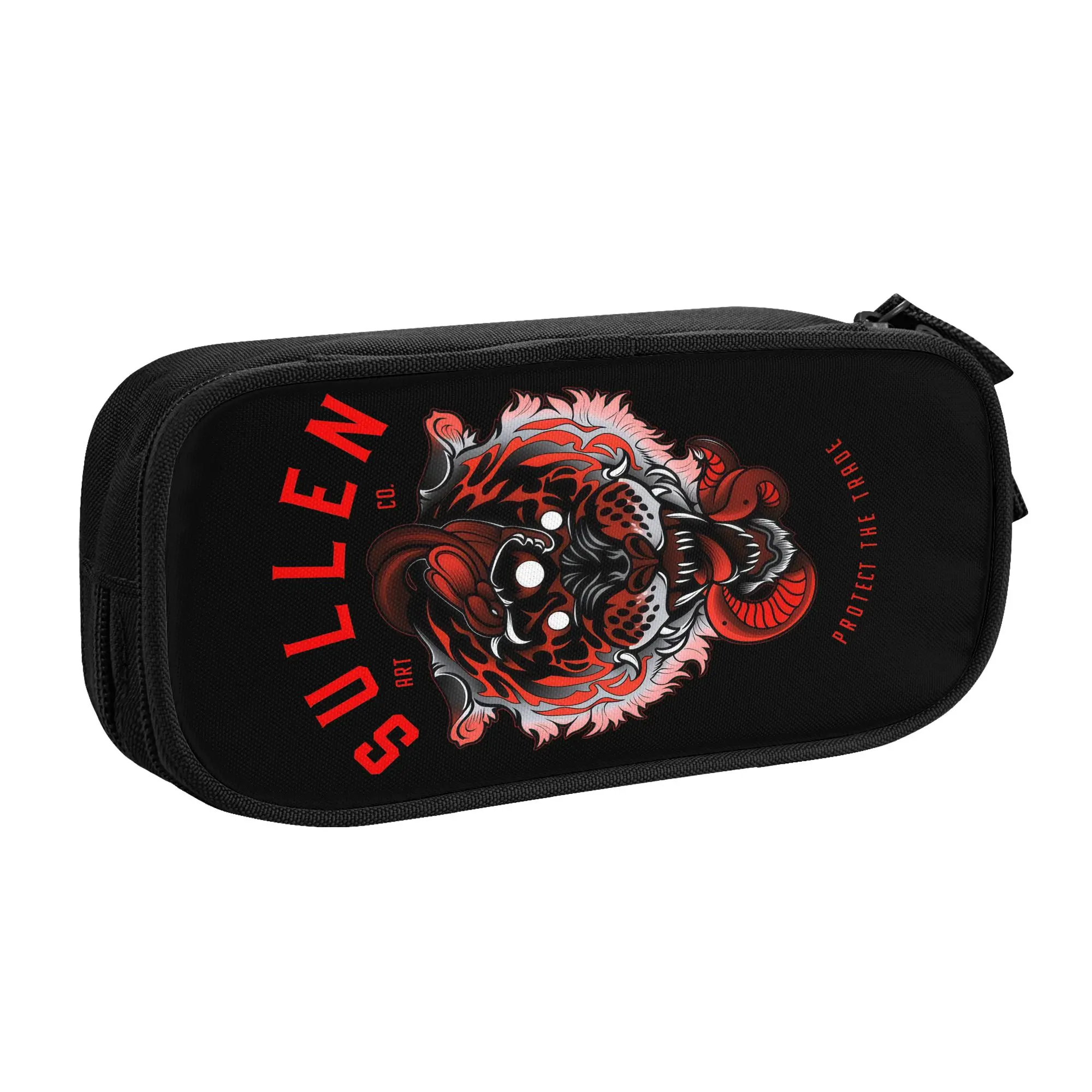Skull Sullen 3 Eye Tattoo Tiger Pencil Case for Boy Girl Big Capacity Rock Band Pen Bag Box School Accessories
Skull Sullen 3 Eye Tattoo Tiger Pencil Case for Boy Girl Big Capacity Rock Band Pen Bag Box School Accessories