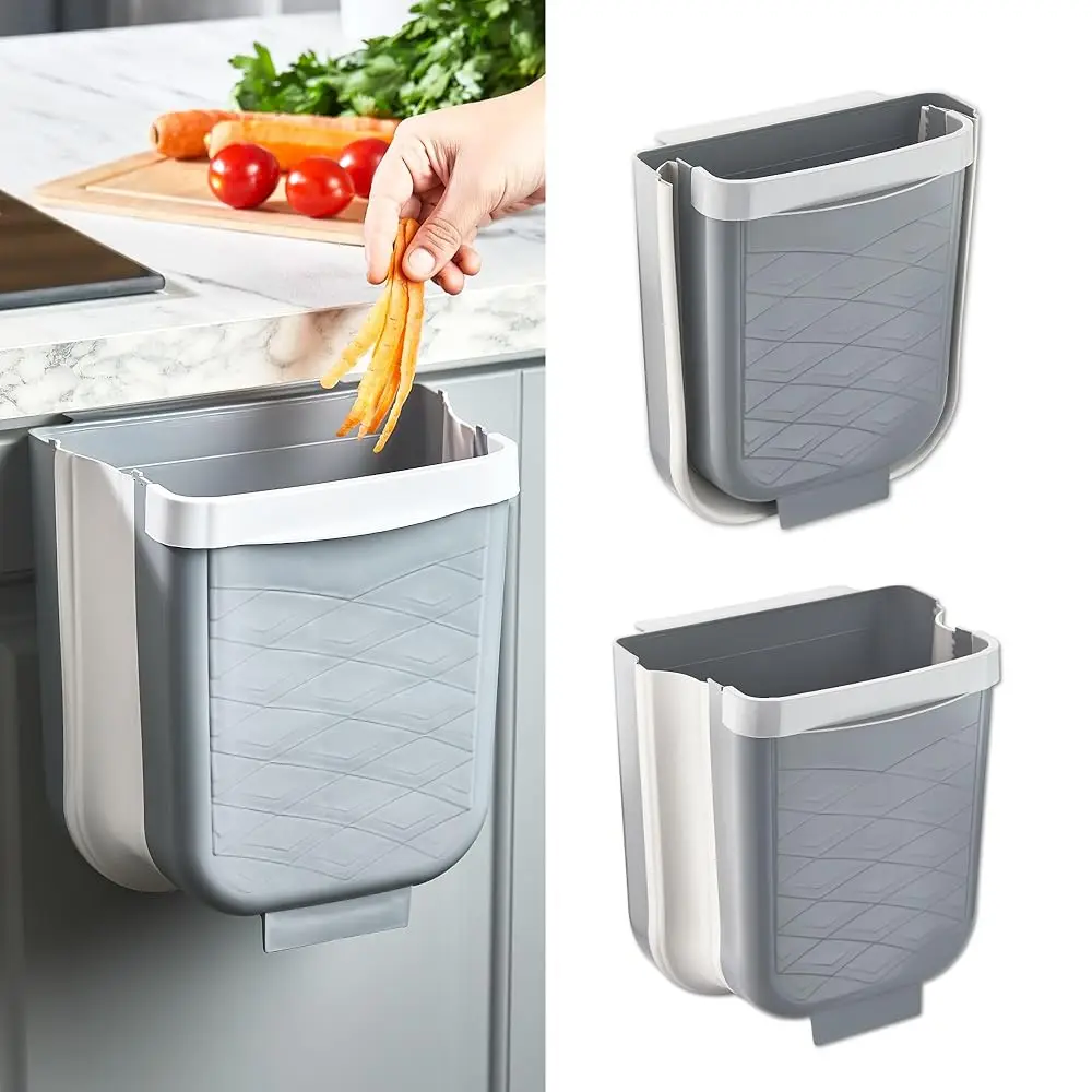 Hanging Foldable Trash Can for Kitchen Cabinet Door | Collapsible Narrow Waste Bin | Compact Travel Trash Can | Space Saving
Hanging Foldable Trash Can for Kitchen Cabinet Door | Collapsible Narrow Waste Bin | Compact Travel Trash Can | Space Saving