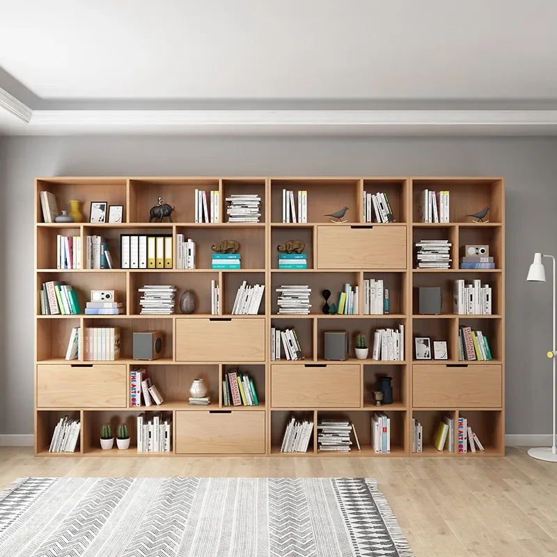 K Solid wood floor-to-ceiling bookshelf, silent wind layered shelf, wall vertical
K Solid wood floor-to-ceiling bookshelf, silent wind layered shelf, wall vertical