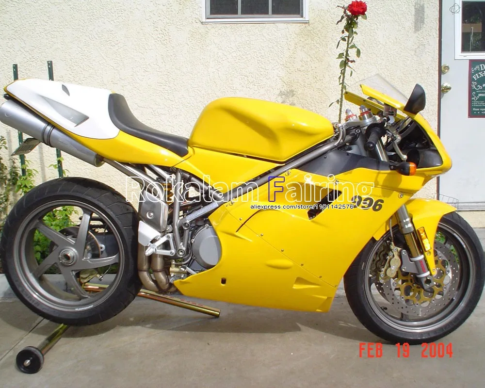Для Ducati 996 748 96-02 Комплект кузова из АБС-пластика 1996-2002 Желтый комплект обтекателя мотоцикла послепродажного обслуживания (литье под давлением)
Для Ducati 996 748 96-02 Комплект кузова из АБС-пластика 1996-2002 Желтый комплект обтекателя мотоцикла послепродажного обслуживания (литье под давлением)