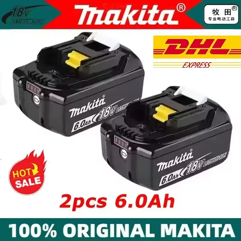100% original Makita 18V 6.0AH lithium-ion battery, fast charging, compatible with Makita 18V power tools with LED indicator LXT
100% original Makita 18V 6.0AH lithium-ion battery, fast charging, compatible with Makita 18V power tools with LED indicator LXT