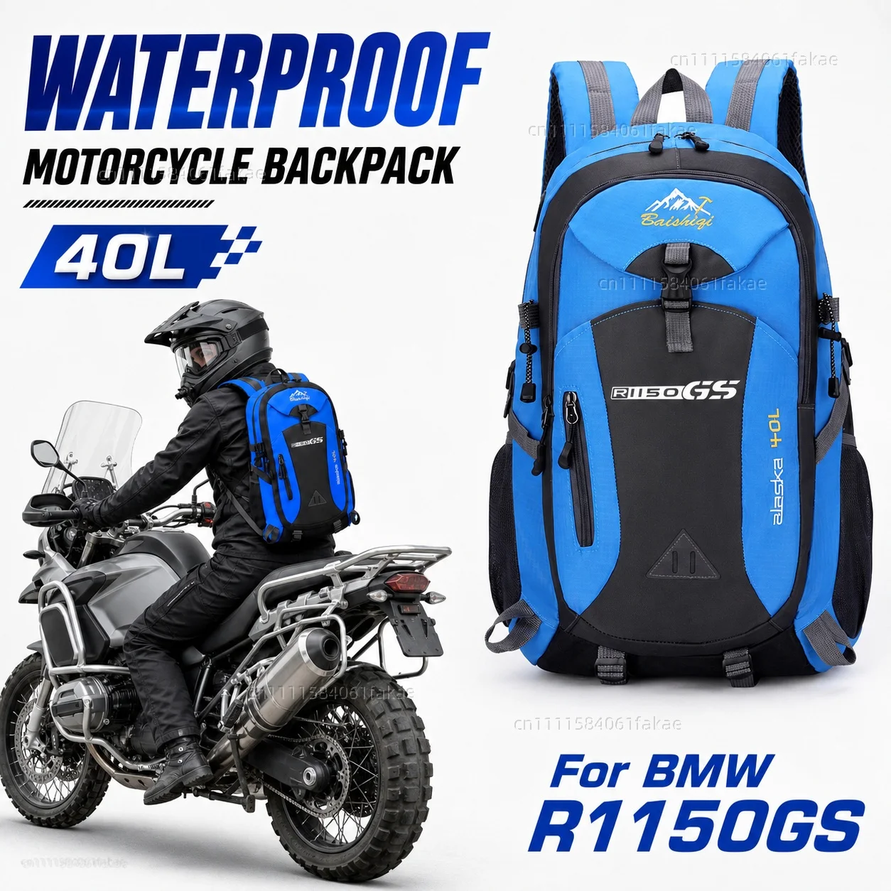For BMW R1150GS R1150RS R1150RT R1150 GS RS RT Motorcycle Backpack 40L Waterproof Travel Backpack Outdoor Hiking Camping