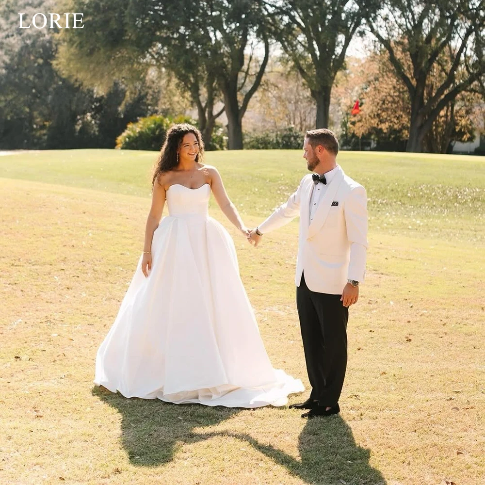 LORIE Simple Plus-Size Wedding Dresses Strapless Sleeveless Bridal Gown Elegant A-Line 2026 Women Vestido De Novia Customized
LORIE Simple Plus-Size Wedding Dresses Strapless Sleeveless Bridal Gown Elegant A-Line 2026 Women Vestido De Novia Customized