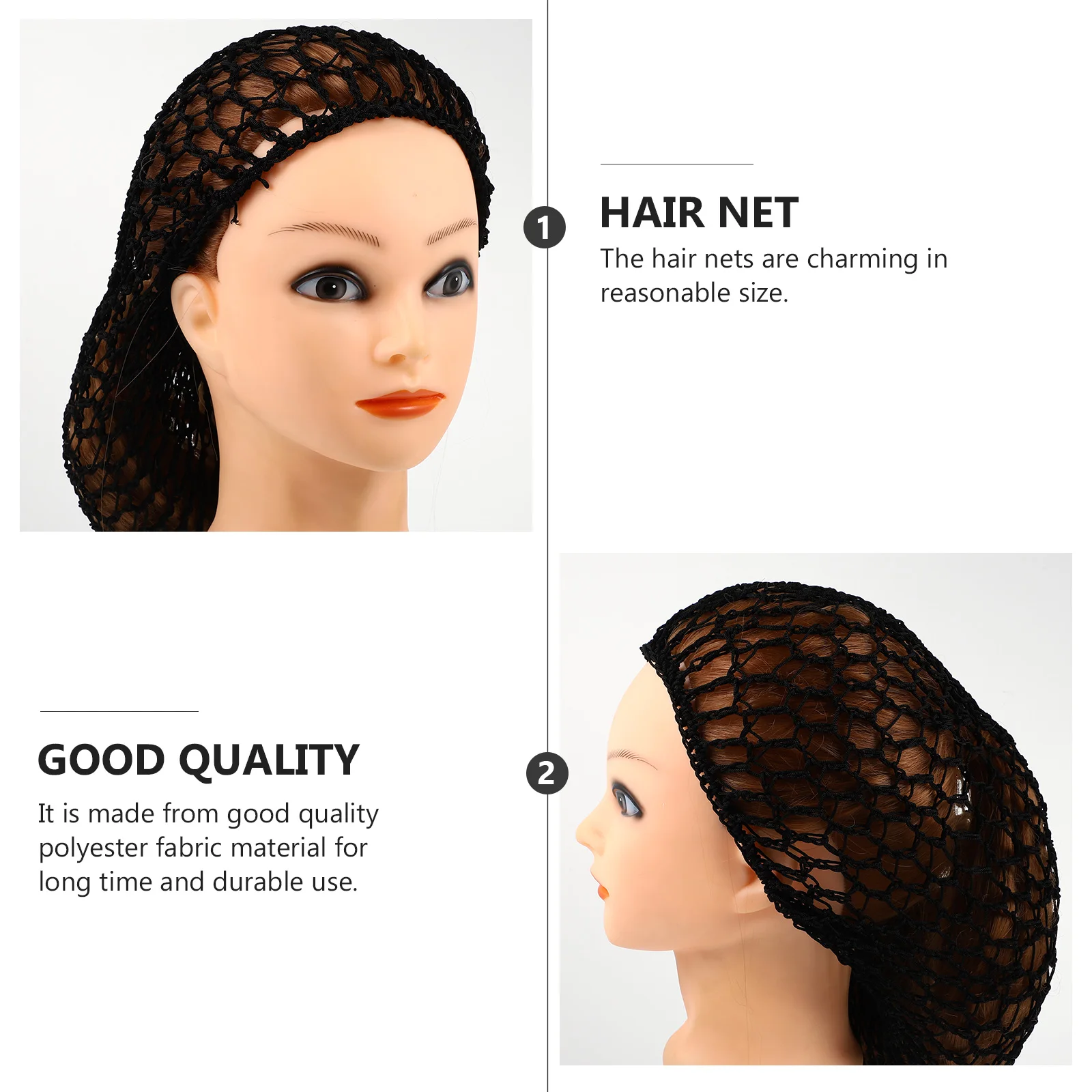 3pcs Breathable Hair Nets Women Girls Black Crochet Mesh Caps Sleep Hats Updo Bonnet Snoods Accessories Female Lady
3pcs Breathable Hair Nets Women Girls Black Crochet Mesh Caps Sleep Hats Updo Bonnet Snoods Accessories Female Lady