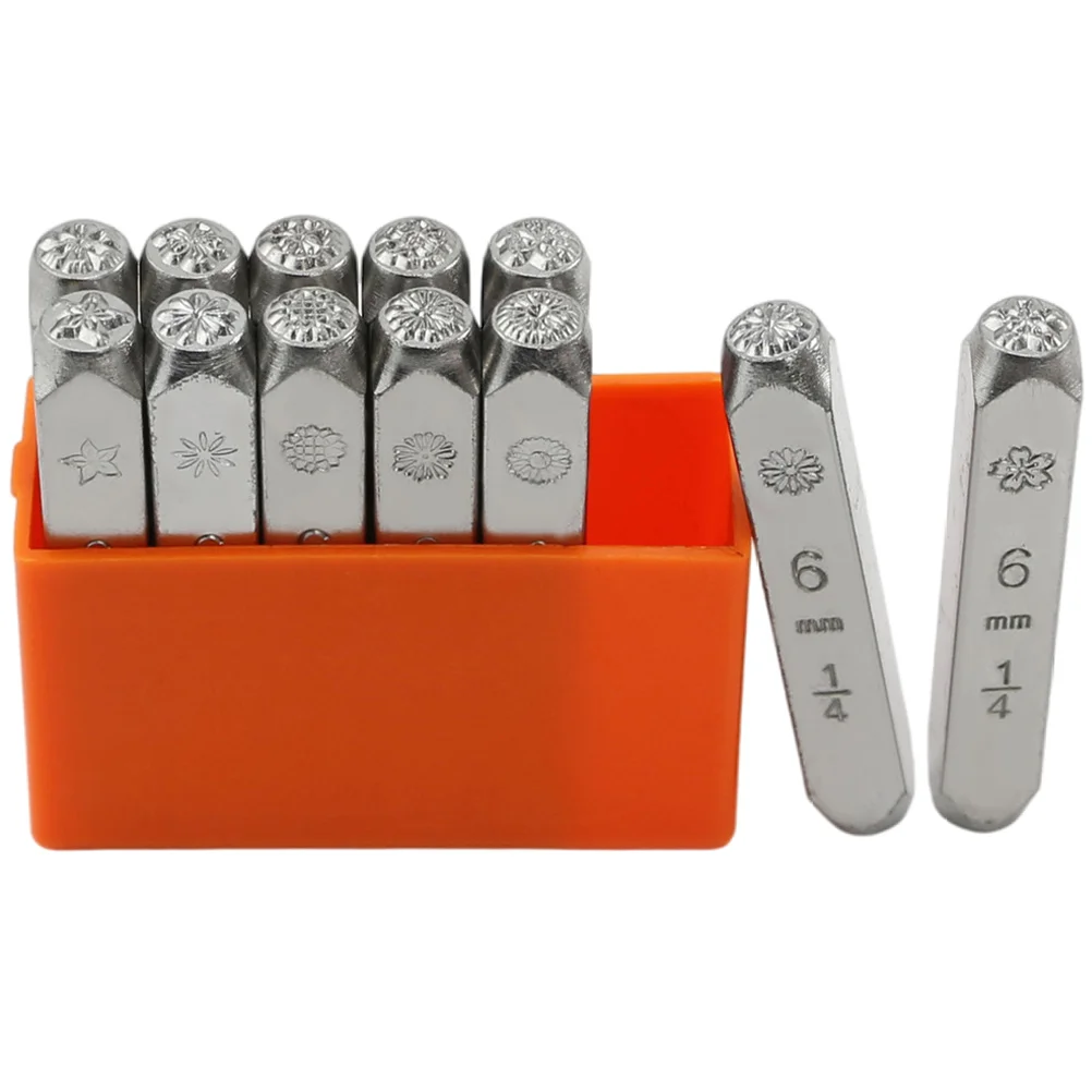 12 Pcs Postage Stamps Flower-shaped Punch DIY Symbol Metal Stamping Tool Steel for Crafts
12 Pcs Postage Stamps Flower-shaped Punch DIY Symbol Metal Stamping Tool Steel for Crafts