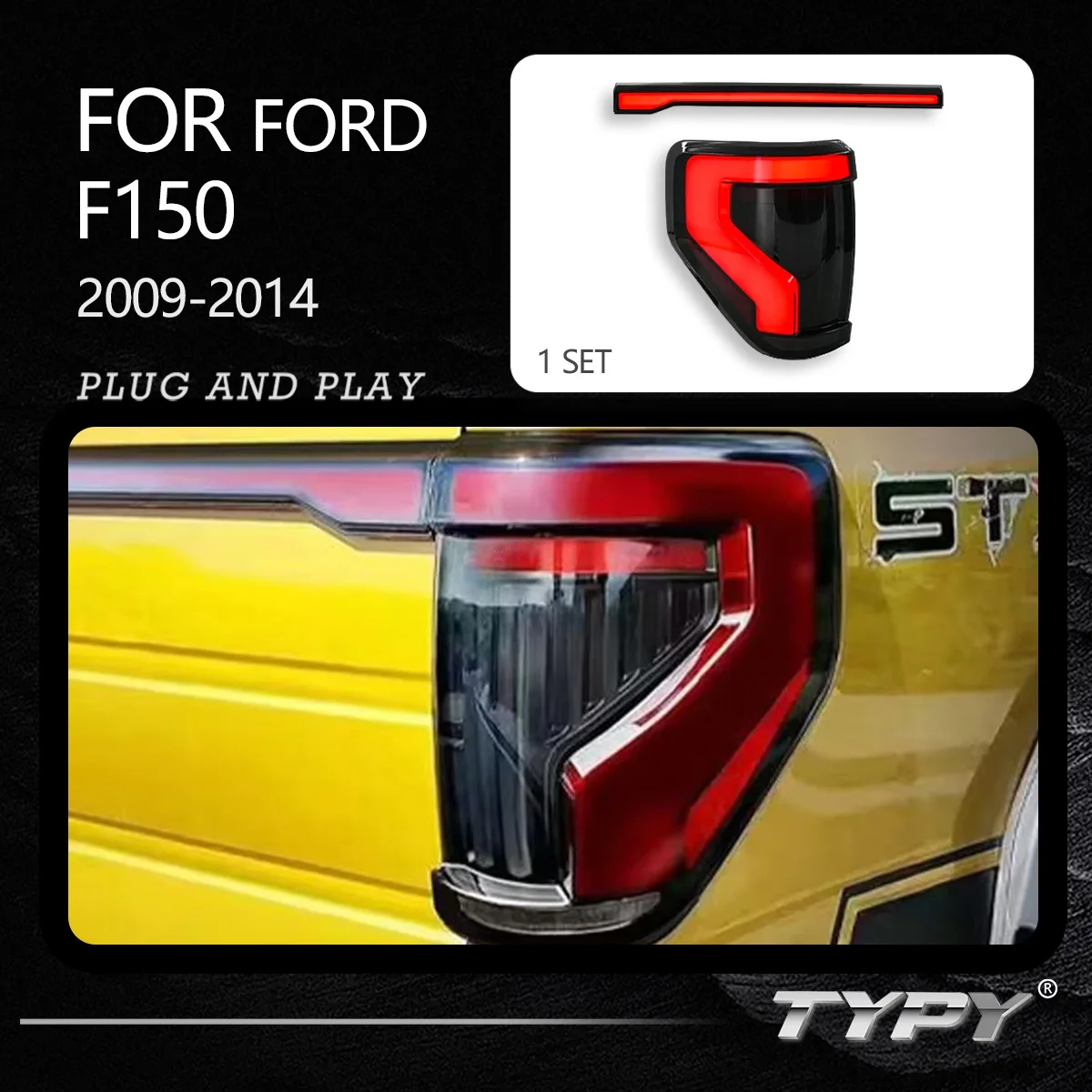 TYPY новый светодиодный задний фонарь, обновленный, модифицированный для Ford F150 2009-2014, задний фонарь с динамическим сигналом, задний фонарь, автоаксессуары
TYPY новый светодиодный задний фонарь, обновленный, модифицированный для Ford F150 2009-2014, задний фонарь с динамическим сигналом, задний фонарь, автоаксессуары