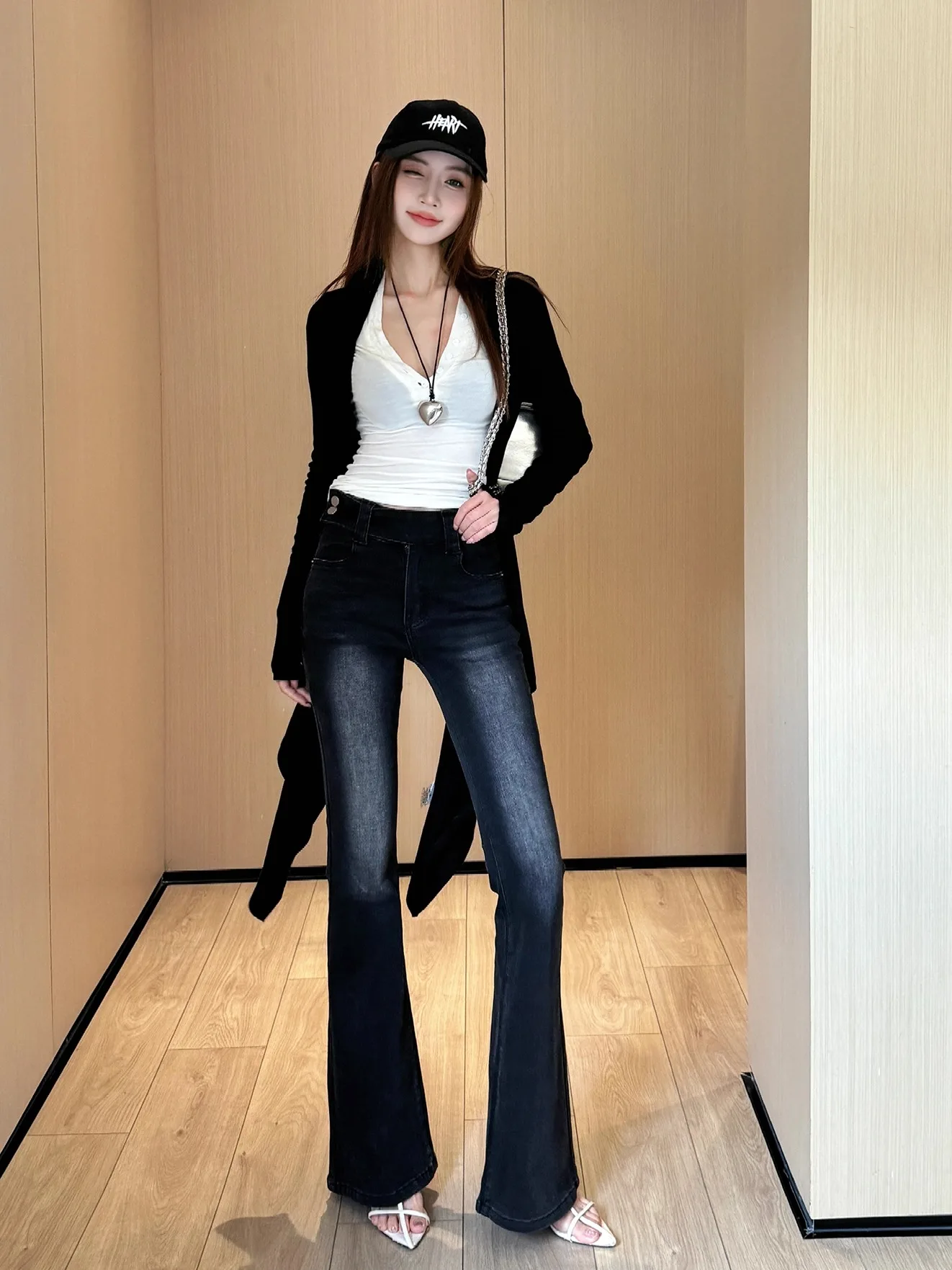 Ретро с талией, средней и низкой талией, широкая талия, эластичные утягивающие брюки-колокольчики, хлопковые эластичные джинсы, модные женские брюки
Ретро с талией, средней и низкой талией, широкая талия, эластичные утягивающие брюки-колокольчики, хлопковые эластичные джинсы, модные женские брюки