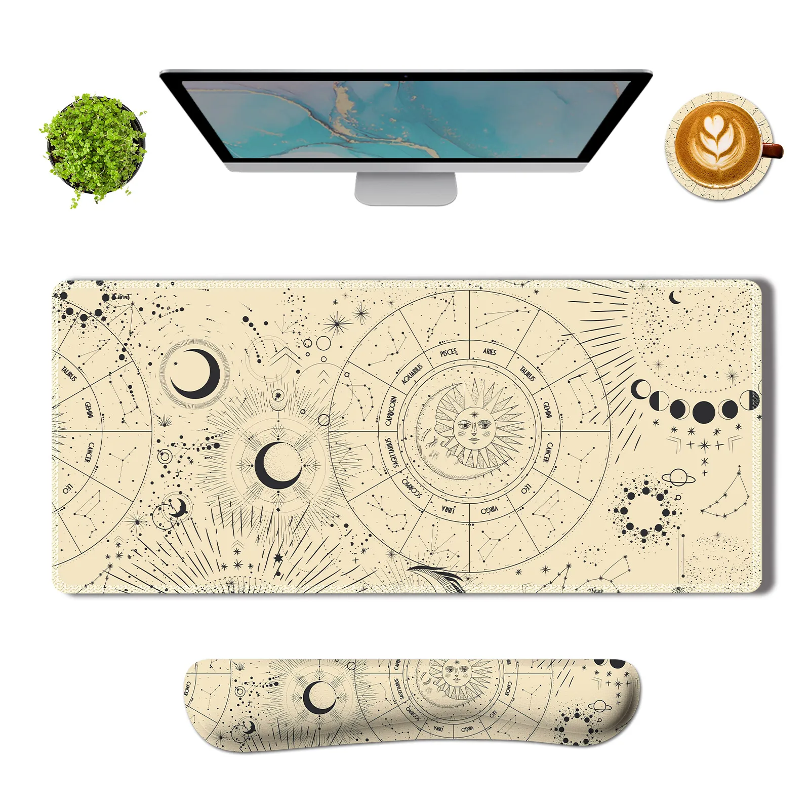 Коврик для мыши с желтыми созвездиями, комплект из 3 предметов, эргономичный дизайн, эффективное облегчение боли в запястье, мягкий и удобный
Коврик для мыши с желтыми созвездиями, комплект из 3 предметов, эргономичный дизайн, эффективное облегчение боли в запястье, мягкий и удобный