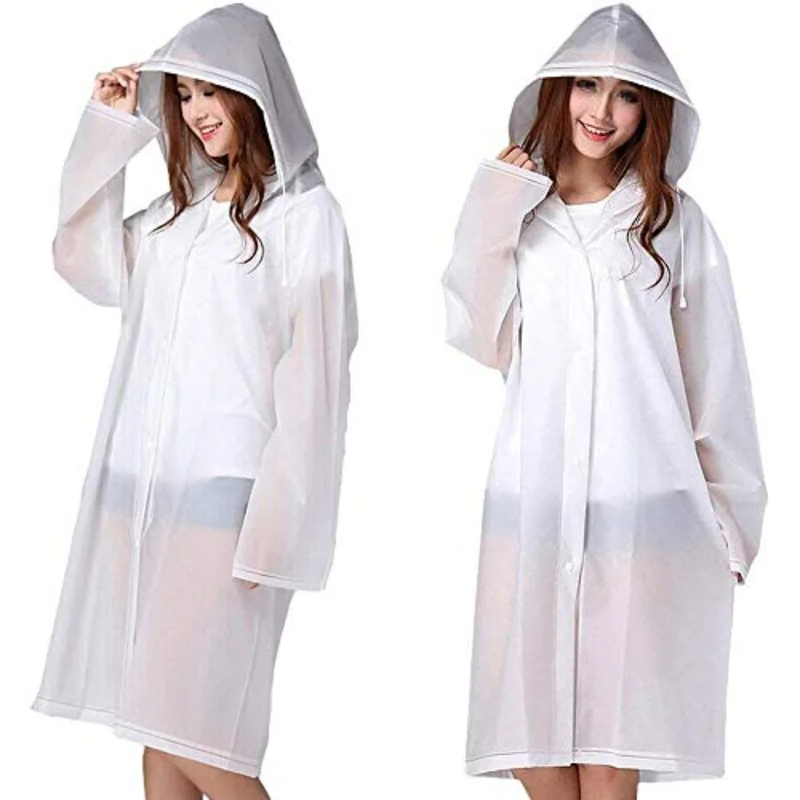 Reusable Adults Rain Ponchos, 2 Pcs EVA Portable Raincoats for Women Men with Hood for Disney Outdoor
Reusable Adults Rain Ponchos, 2 Pcs EVA Portable Raincoats for Women Men with Hood for Disney Outdoor