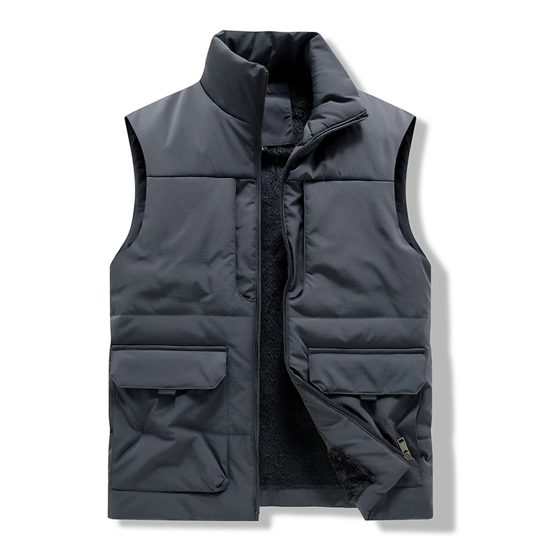 Мужской бархатный жилет Outdoor Plus с несколькими карманами, двусторонний жилет, повседневная рабочая одежда, осенние и зимние жилеты
Мужской бархатный жилет Outdoor Plus с несколькими карманами, двусторонний жилет, повседневная рабочая одежда, осенние и зимние жилеты