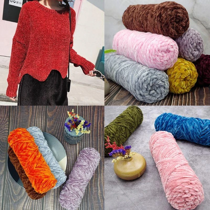R1WE синельная пряжа для ручной вязки, толстая искусственная шерсть, нить для вязания крючком, шарф для рукоделия, свитер, принадлежности для вязания
R1WE синельная пряжа для ручной вязки, толстая искусственная шерсть, нить для вязания крючком, шарф для рукоделия, свитер, принадлежности для вязания