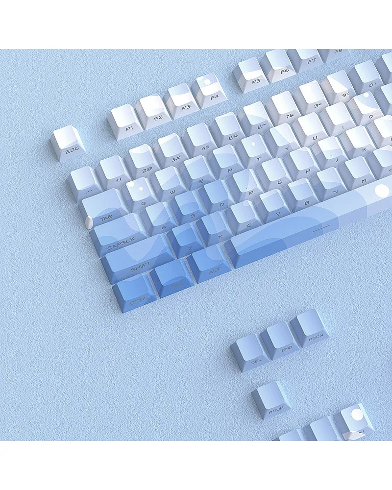 Personalized water ripple keycap hot sublimation PBT side engraving luminous 128 key small full set of customization original
Personalized water ripple keycap hot sublimation PBT side engraving luminous 128 key small full set of customization original