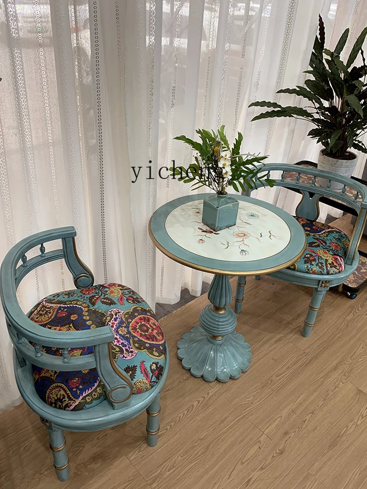 LSL American Style Bedroom Balcony Small Sofa Leisure Chair Double Chair Cafe Solid Wood Meeting Chair
LSL American Style Bedroom Balcony Small Sofa Leisure Chair Double Chair Cafe Solid Wood Meeting Chair