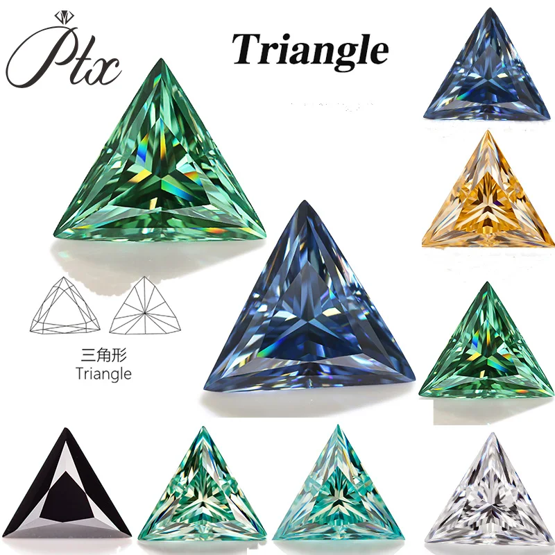 GRA Moissanite D Color Excellent Triangle Manual Cutting VVS1 Loose Diamond Pass Tester Gems For Jewelry Making
GRA Moissanite D Color Excellent Triangle Manual Cutting VVS1 Loose Diamond Pass Tester Gems For Jewelry Making