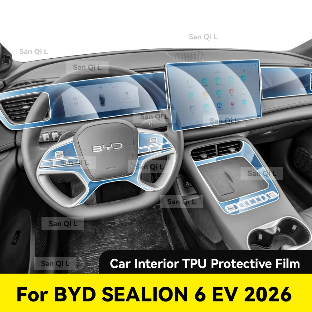 For BYD Sealion 6 EV 2026 Anti-scratch Car Door Center Console Media Dashboard Navigation Car Accessories TPU Protector Film
For BYD Sealion 6 EV 2026 Anti-scratch Car Door Center Console Media Dashboard Navigation Car Accessories TPU Protector Film