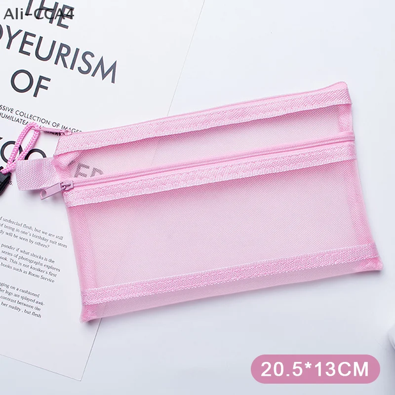 1Pc Paper Files Double-layer Mesh Zipper File Bag A4 A5 A6 Transparent Student Test Data Storage Bag Office Stationery Supplies
1Pc Paper Files Double-layer Mesh Zipper File Bag A4 A5 A6 Transparent Student Test Data Storage Bag Office Stationery Supplies