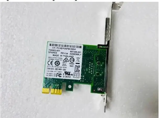 Оригинальная однопортовая гигабитная сетевая карта Intel I210-T1 HP 728562-001 697356-001 PCI-E 1X теплый 1 год
Оригинальная однопортовая гигабитная сетевая карта Intel I210-T1 HP 728562-001 697356-001 PCI-E 1X теплый 1 год