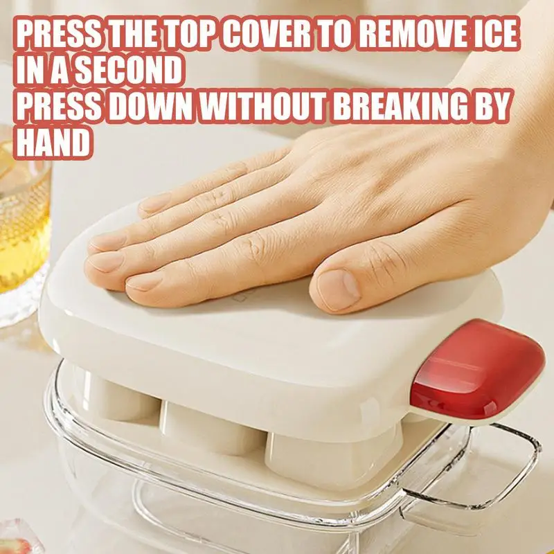 Ice Tray Beverage Ice Maker 6-Grid Easy Release Pressed Tray Mold Container Box For Fridge Freezer Kitchen Coffee Beverage
Ice Tray Beverage Ice Maker 6-Grid Easy Release Pressed Tray Mold Container Box For Fridge Freezer Kitchen Coffee Beverage