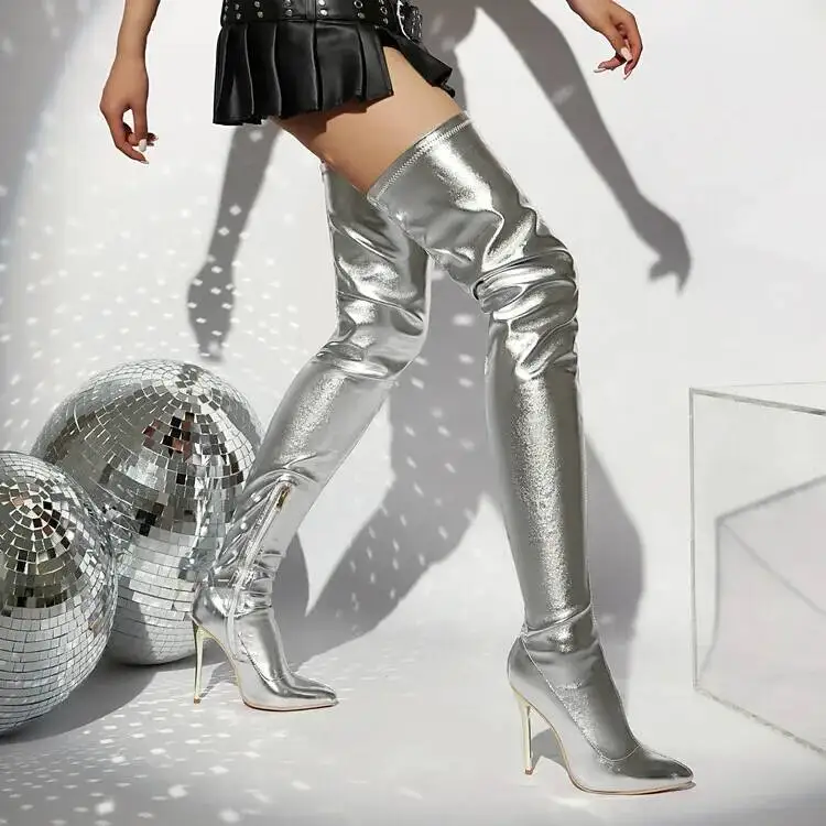 High Quality Sexy 11CM Stiletto Heels Over The Knee Boots 2025 Winter Pointed Toe Women's Boots
High Quality Sexy 11CM Stiletto Heels Over The Knee Boots 2025 Winter Pointed Toe Women's Boots