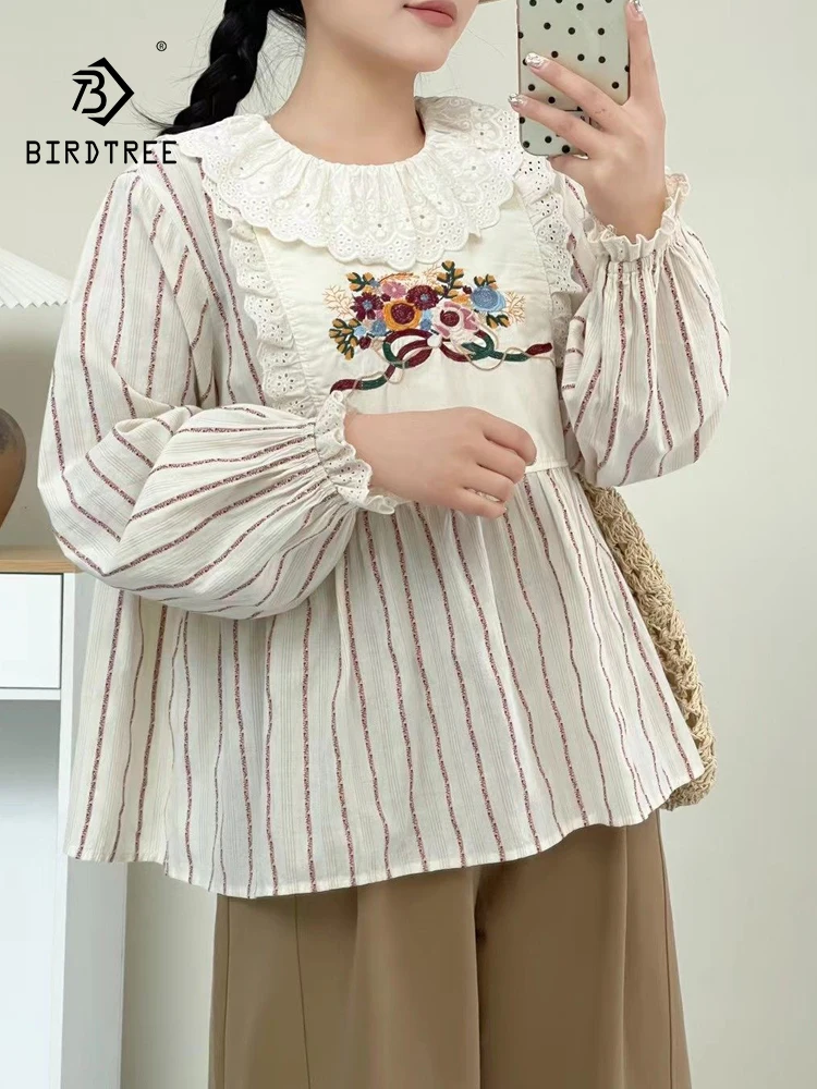 Новая женская хлопковая блузка с длинным рукавом Весна 2026, с рюшами, вышивкой и пэчворком, в стиле Mori Girl, свободного кроя, модель T61747CC
Новая женская хлопковая блузка с длинным рукавом Весна 2026, с рюшами, вышивкой и пэчворком, в стиле Mori Girl, свободного кроя, модель T61747CC